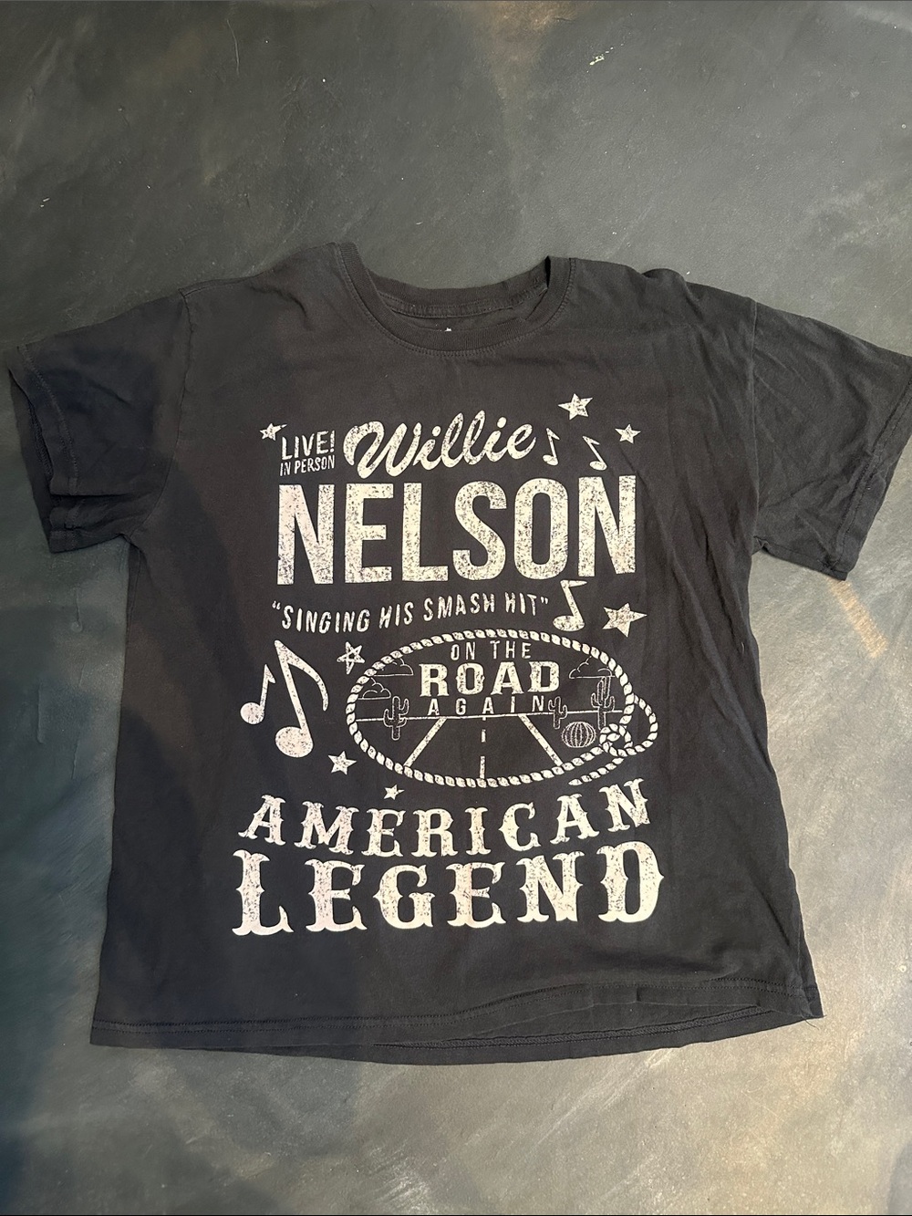 Zion Rootswear Black Willie Nelson Graphic Tee